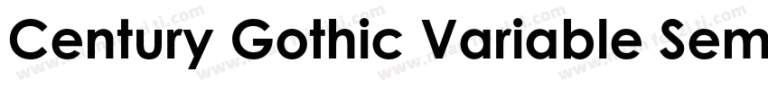 Century Gothic Variable SemiBold字体转换